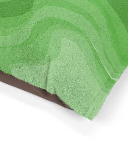 Greenie Meanie Wavey 28" × 18" Pet Bed