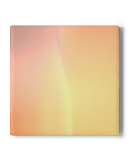 Hot Peach Fade 4" x 4" Square Ceramic Coaster