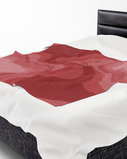 Power Red Velveteen Plush Blanket, 50" x 60"