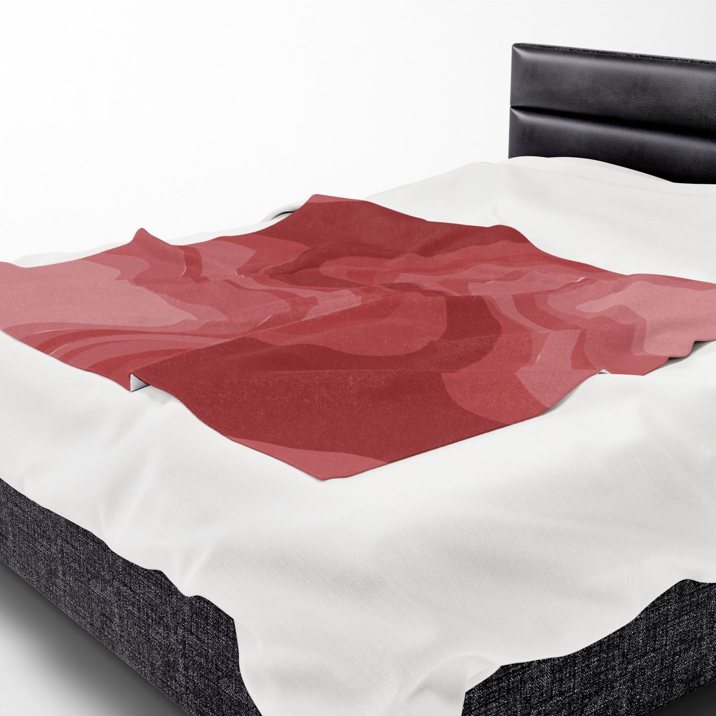 Power Red Velveteen Plush Blanket, 50" x 60"
