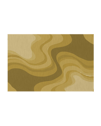 Brown Wavey 24" x 36" Outdoor Rug