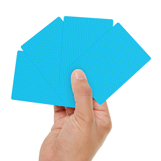 Light Blue Star-crossed Bodies Poker Cards