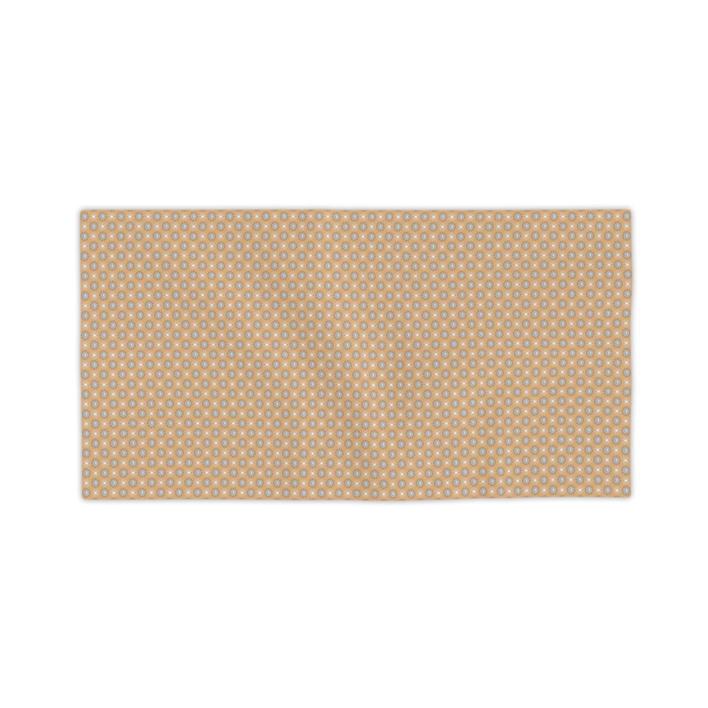 Tan Sunset Star-crossed Bodies Beach Towel, 24" x 44"