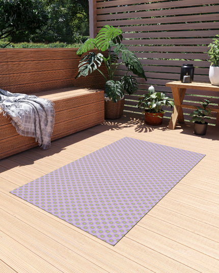 Magenta Star-crossed Bodies Outdoor Rug, 36" x 60"