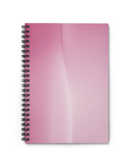Pink Blush Fade Wavey Spiral Notebook - Ruled Line, 6" x 8", 118 pages