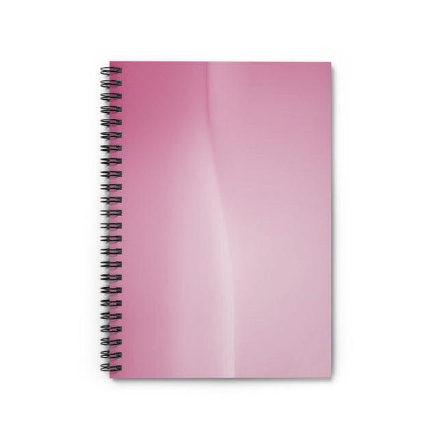 Pink Blush Fade Wavey Spiral Notebook - Ruled Line, 6" x 8", 118 pages