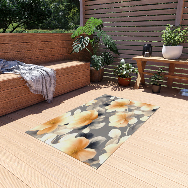 Soft Blossom Floral Bunch Outdoor Rug, 36" x 60"