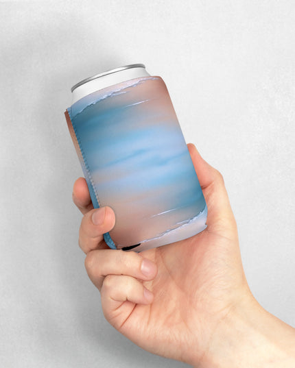 Blue Sea Peach Fog 12 oz Can Cooler Sleeve