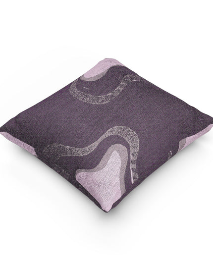 Wavey Purple Wavey Woven Pillow, 17" x 18"
