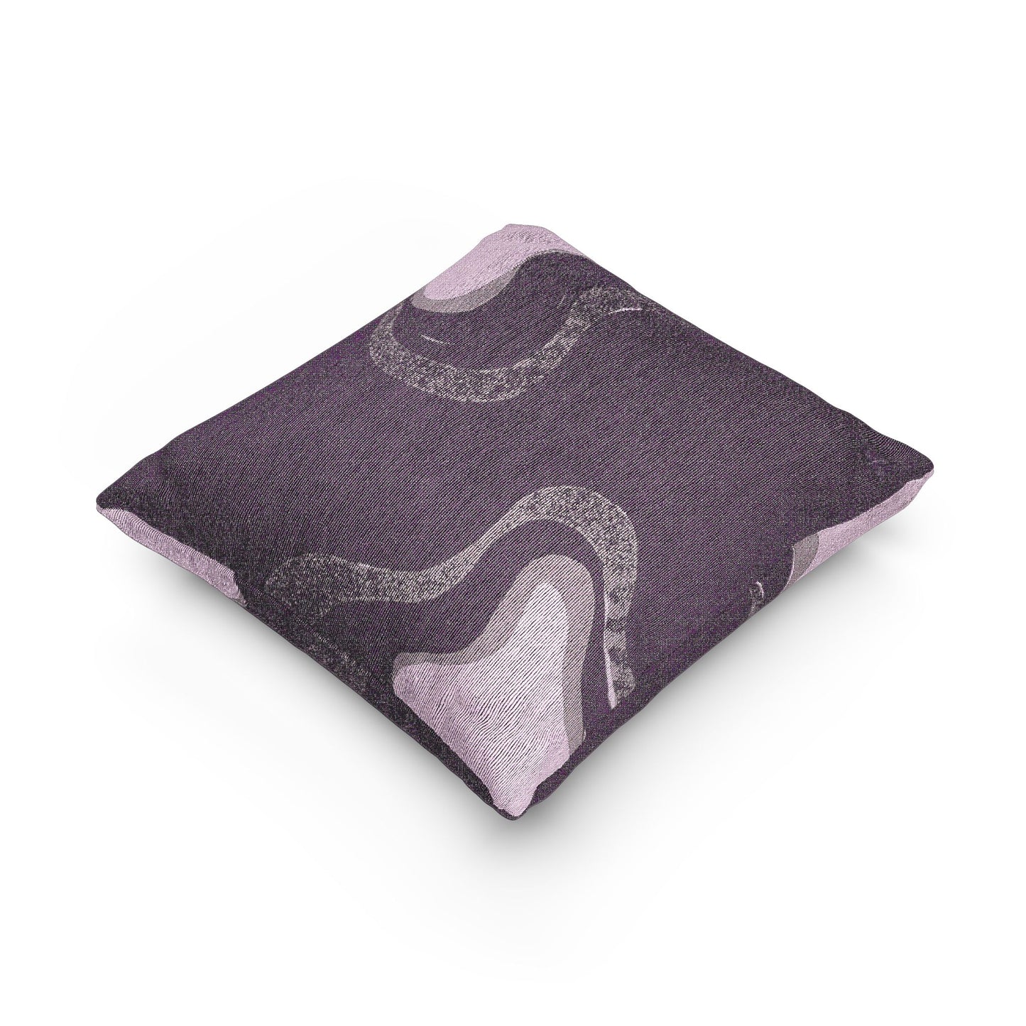 Wavey Purple Wavey Woven Pillow, 17" x 18"