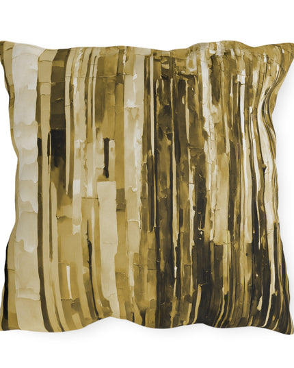 Striped Light Brown 20" x 20" Outdoor Pillow