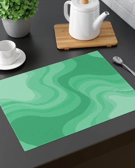 Mint Green Wavey Placemat, 1 pc