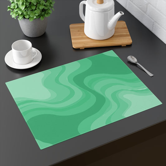 Mint Green Wavey Placemat, 1 pc