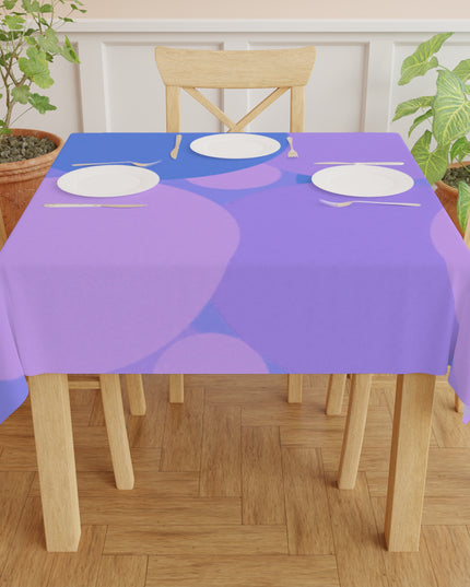 Pastel Purple Family Patches Tablecloth, 55" x 55"