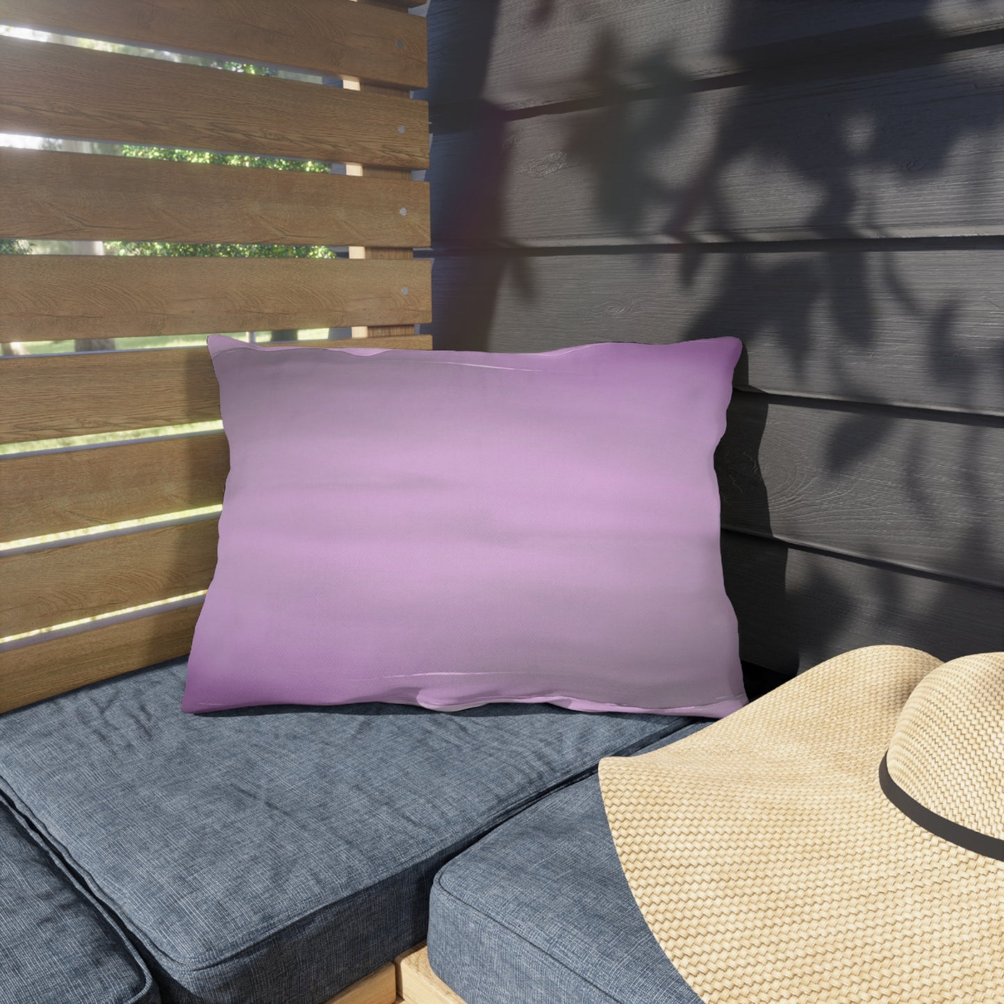 Dark Pink Sea Amethyst Fog 20" x 14" Outdoor Pillow