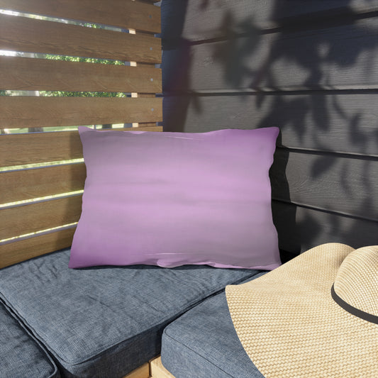 Dark Pink Sea Amethyst Fog 20" x 14" Outdoor Pillow