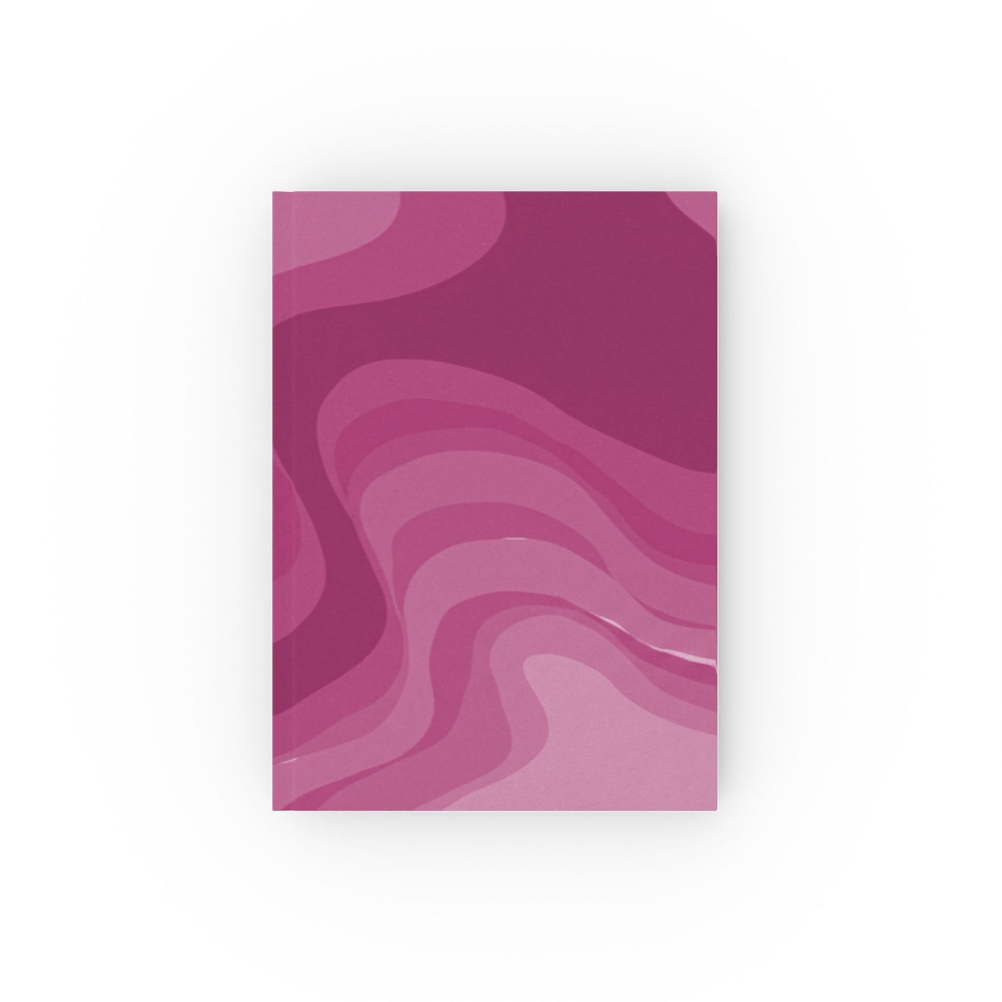 Pinky Mauve Wavey 5.2" x 7.4" Hard Backed Journal with 128 blank pages