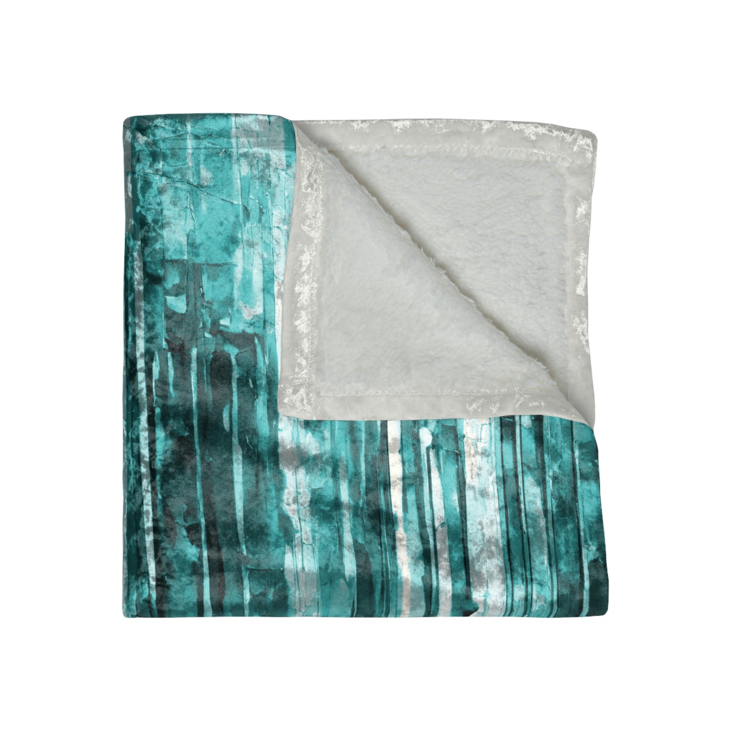 Striped TIf 50" x 60" Crushed Velvet Blanket