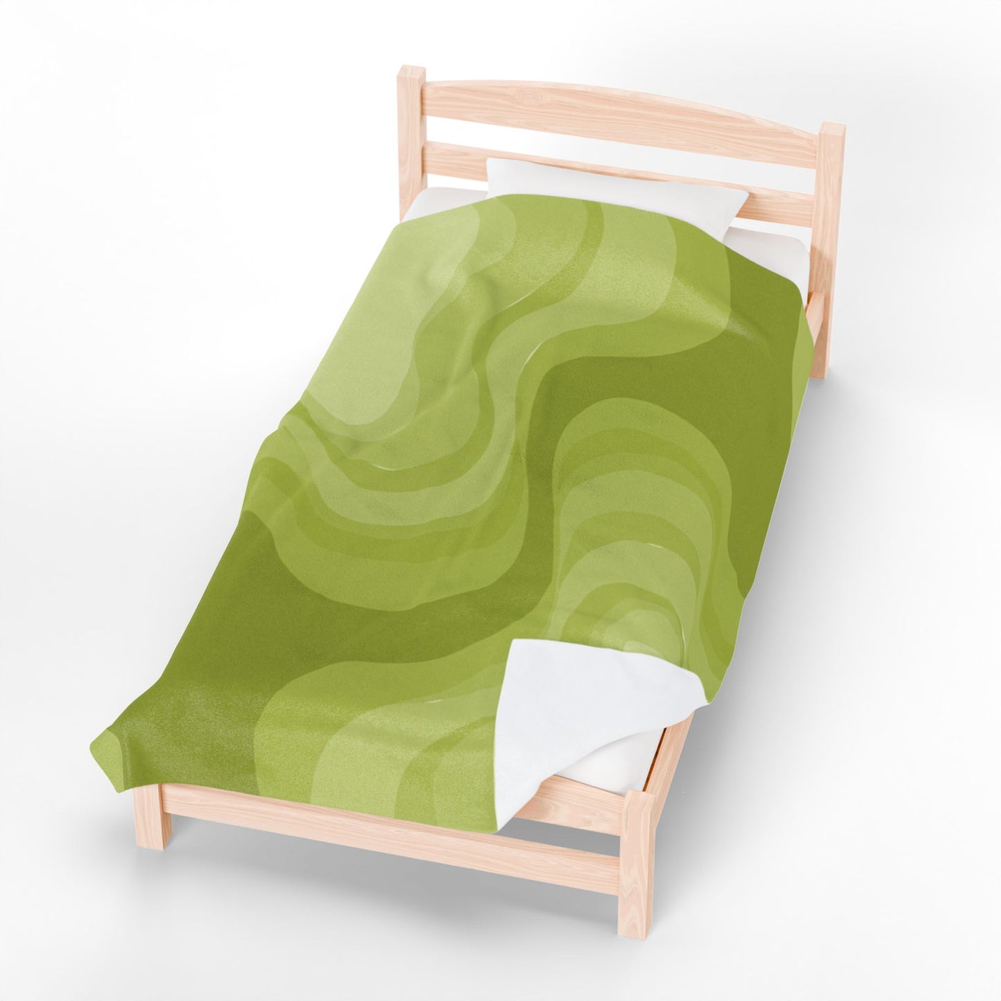Lemon Wavey Velveteen Plush Blanket, 60" x 80"