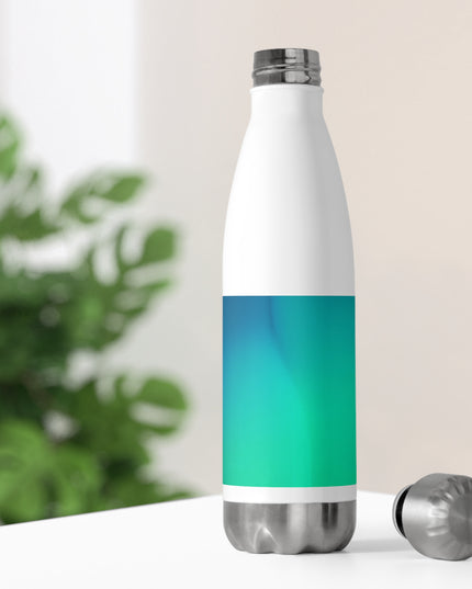 Aquamarine Fade 20oz Insulated White Water Bottle
