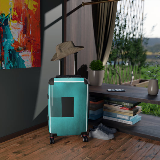 Tif Shadow Small Suitcase with built in lock, 4 double-wheels, telescopic handle, and ABS back hard-shell
