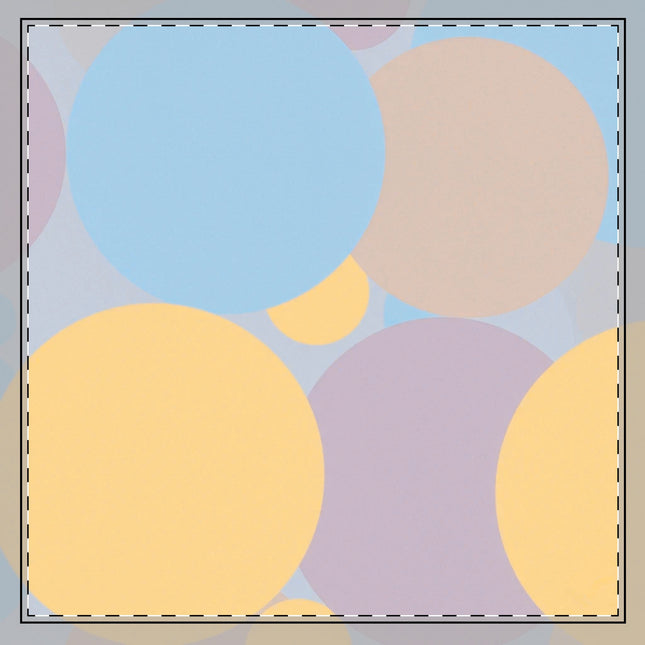 Pastel Baby Blue and Peach Patches 22" x 22" Cotton Twill Napkin