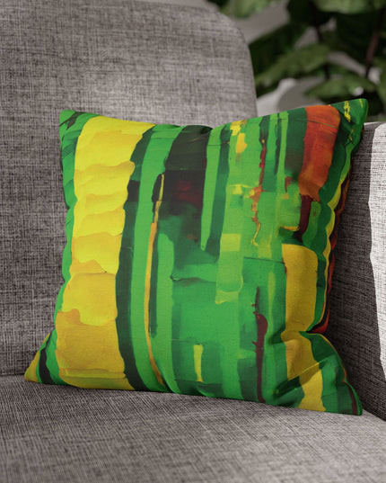Striped Beta Spun Polyester Square Pillowcase, 14" x 14"