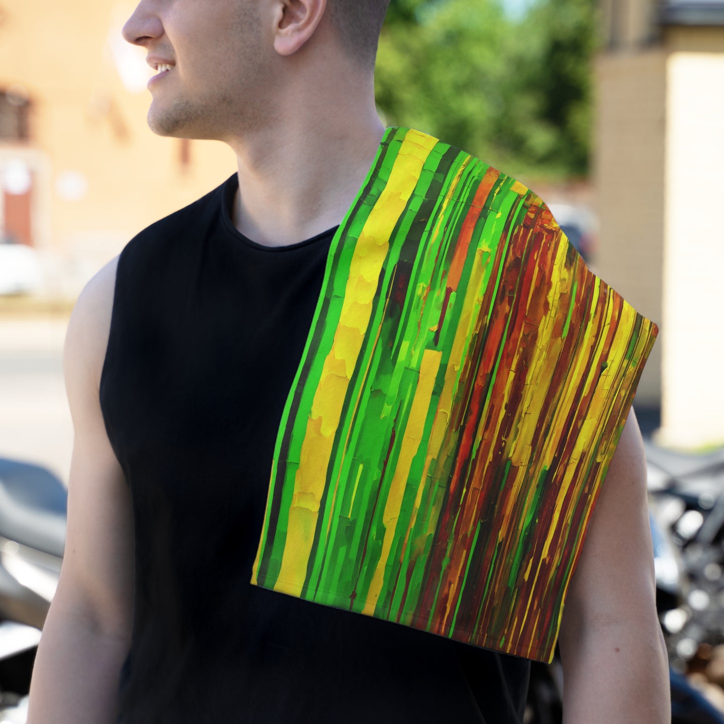 Striped Beta Rally Towel, 11" x 18"