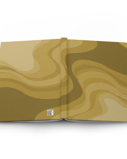 Brown Wavey 5.75" x 8" Hardcover Journal Matte with 150 lined pages