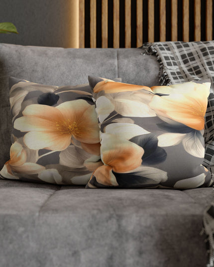 Soft Blossom Floral Bunch Spun Polyester Square Pillowcase, 14" x 14"