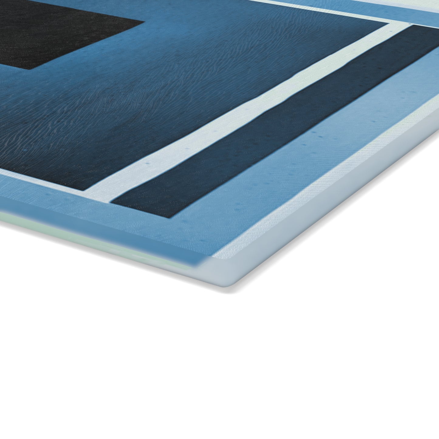 Blue Shadow Glass Cutting Board, 11" x 15"