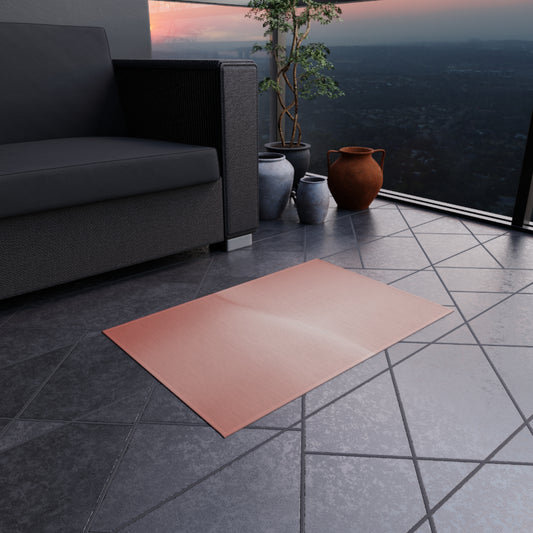 Rose Red Fade Outdoor Rug, 24" x 36"