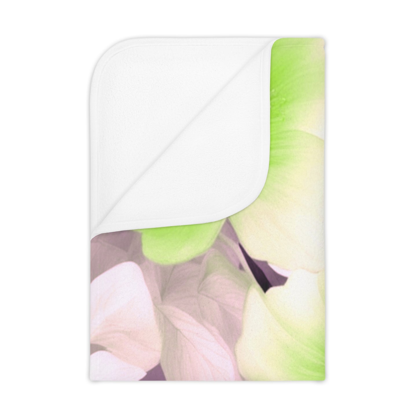 Lime Lavender Floral Bunch Toddler Blanket, 30" x 40"