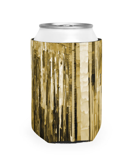 Striped Light Brown 12 oz Can Cooler Sleeve