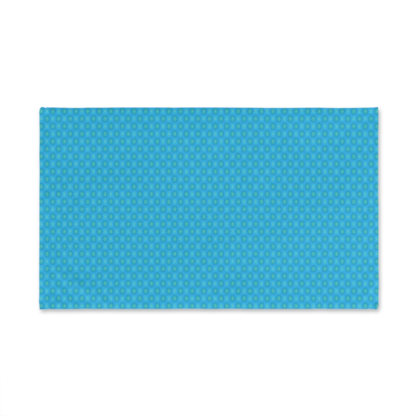 Blue Green Star-crossed Bodies Hand Towel, 16" x 28"