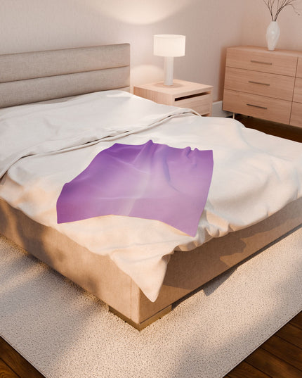 Soft Lavender Fade Velveteen Plush Blanket, 30" x 40"