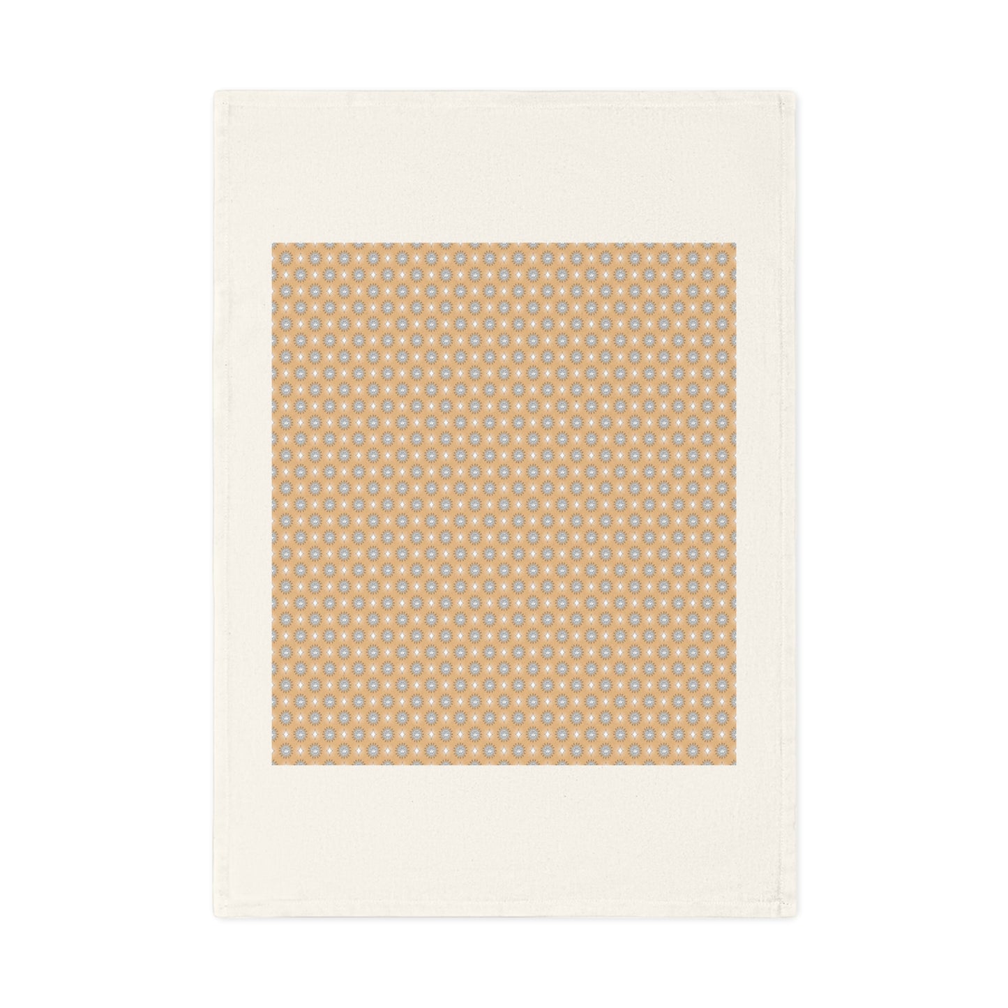 Tan Sunset Star-crossed Bodies Cotton Tea Towel 19.6" x 27.5"