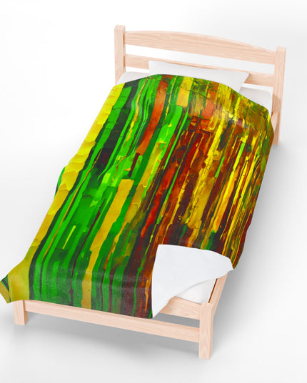 Striped Beta Velveteen Plush Blanket, 60" x 80"