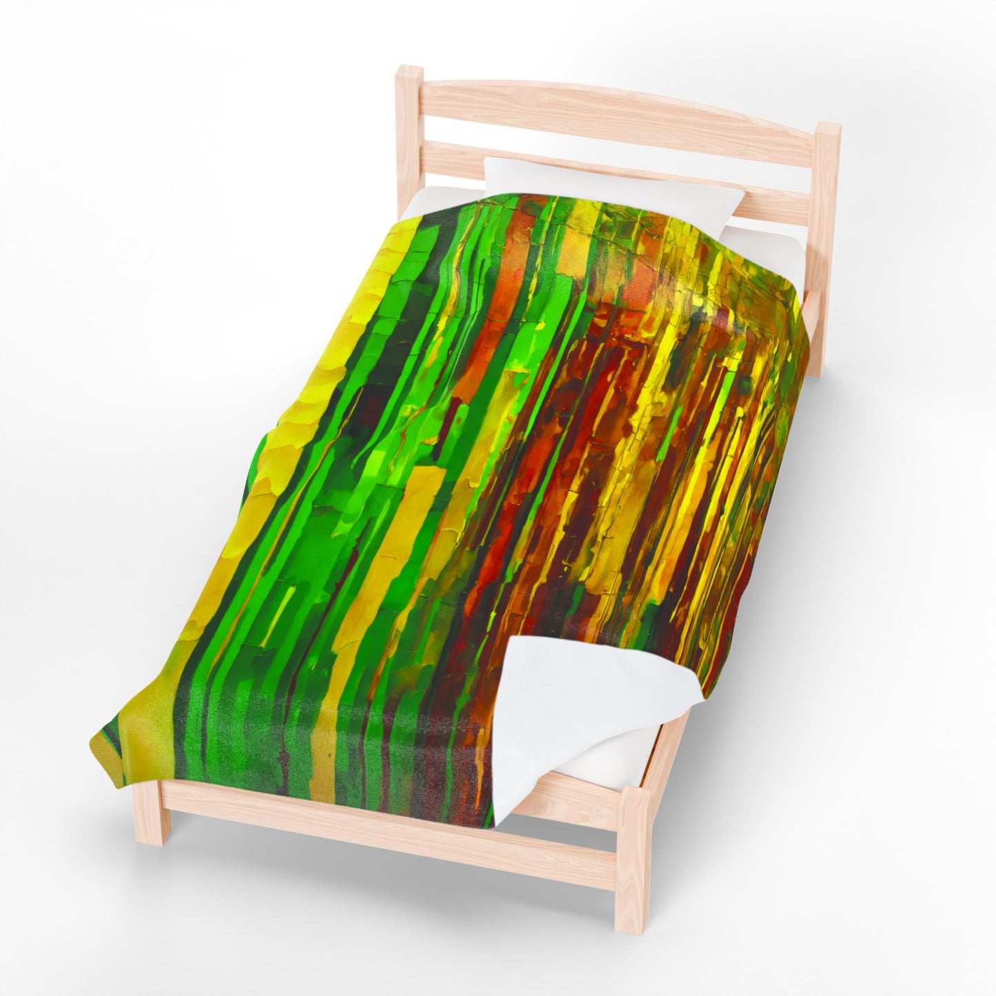 Striped Beta Velveteen Plush Blanket, 60" x 80"
