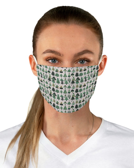 Mini Vintage Green Trees Fabric Face Mask