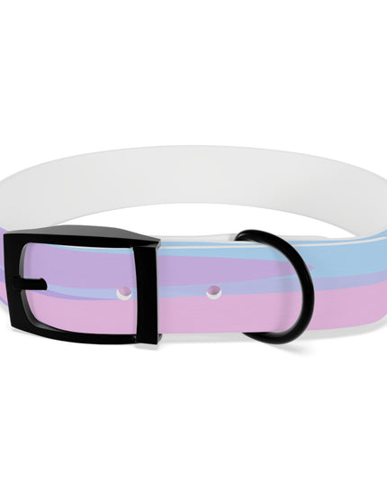 Pastel Purple and Mauve Patches Medium Dog Collar