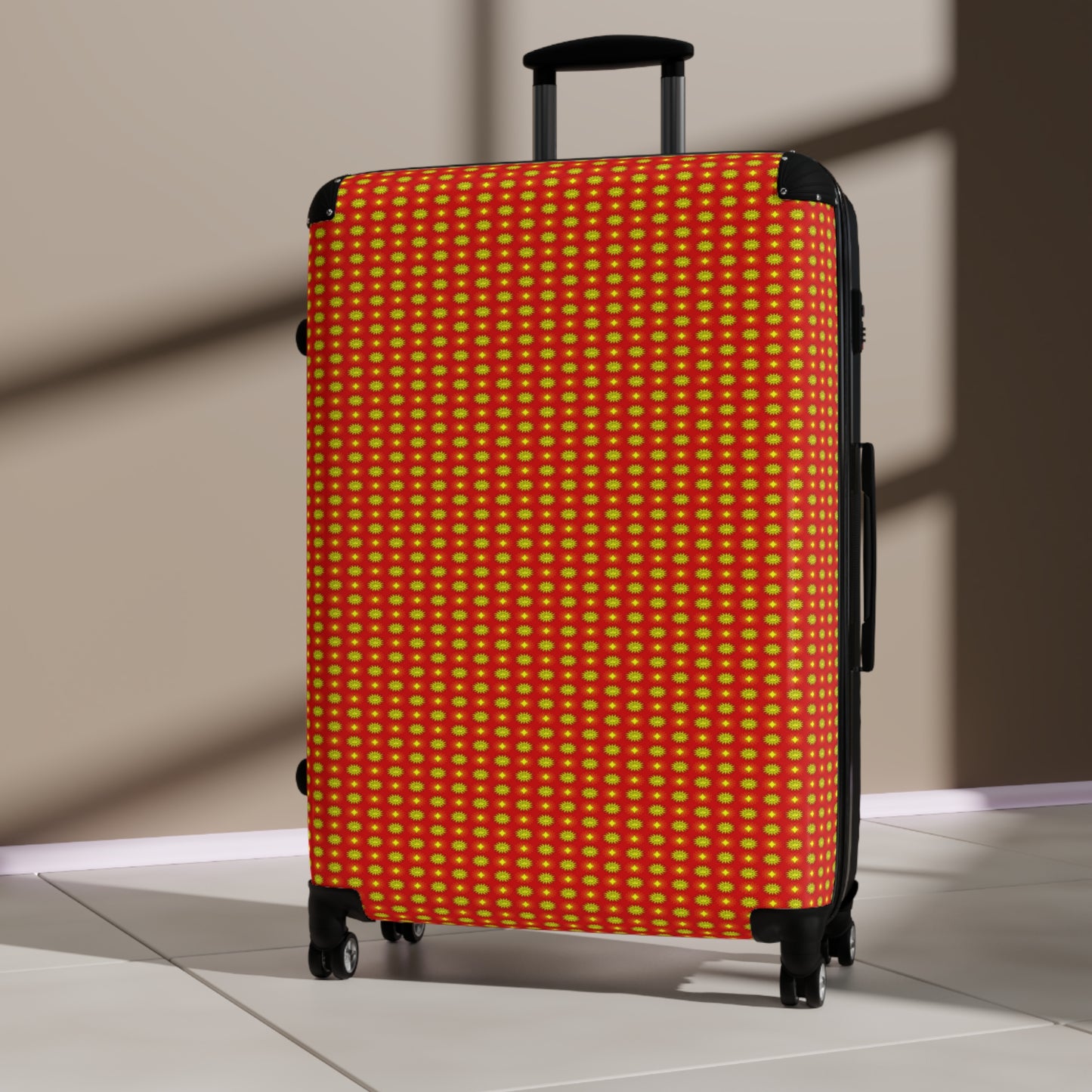 Late Evening Star-crossed Bodies Large Suitcase with built in lock, 4 double-wheels, telescopic handle, and ABS back hard-shell