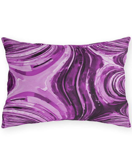 Uzi Spiral Powder Lavender 20" x 14" Outdoor Pillow