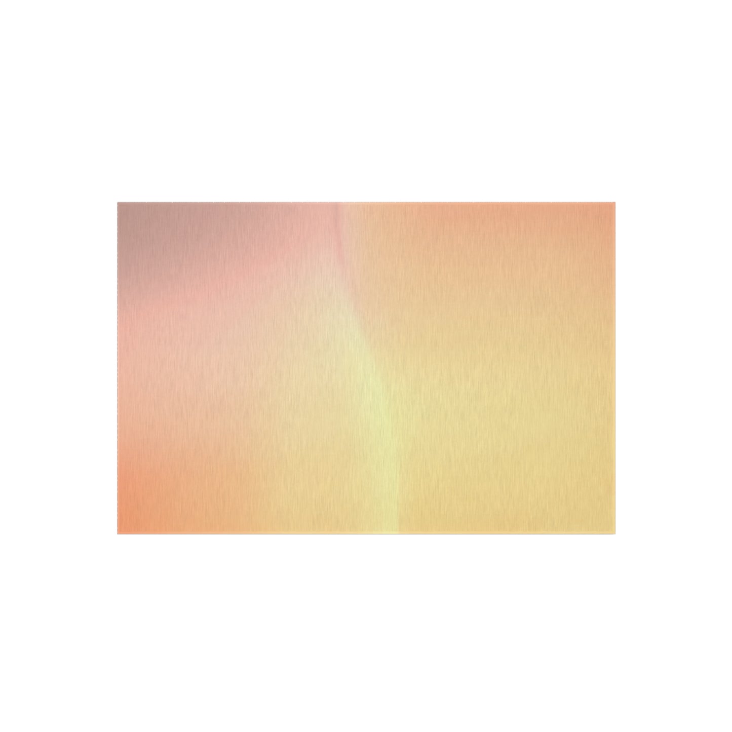 Hot Peach Fade Outdoor Rug, 36" x 60"