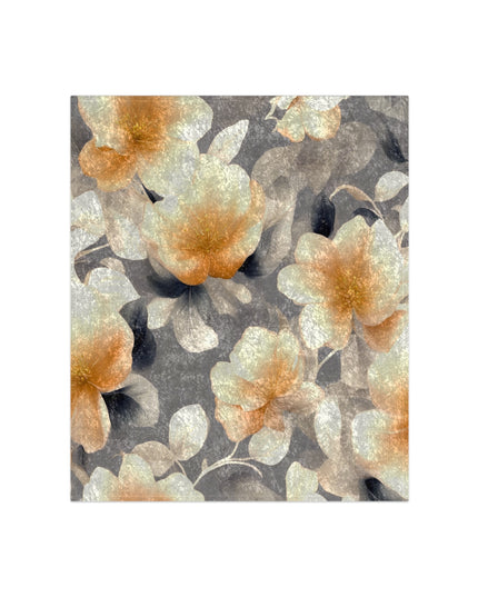 Soft Blossom Floral Bunch Crushed Velvet Blanket, 50" x 60"
