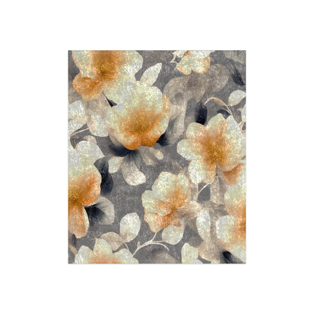Soft Blossom Floral Bunch Crushed Velvet Blanket, 50" x 60"