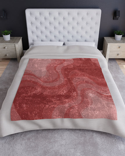 Power Red Wavey 50" x 60" Crushed Velvet Blanket