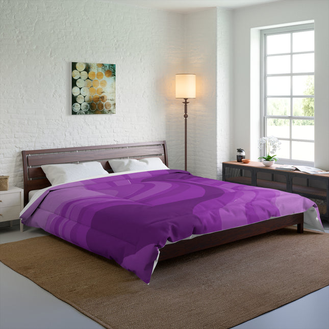Wavey Purple Wavey 104" × 88" Comforter