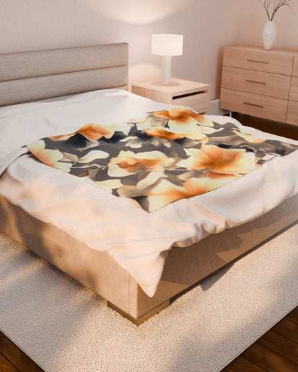Soft Blossom Floral Bunch Velveteen Plush Blanket, 50" x 60"