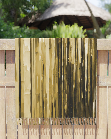 Striped Light Brown 38" × 81" Boho Beach Cloth
